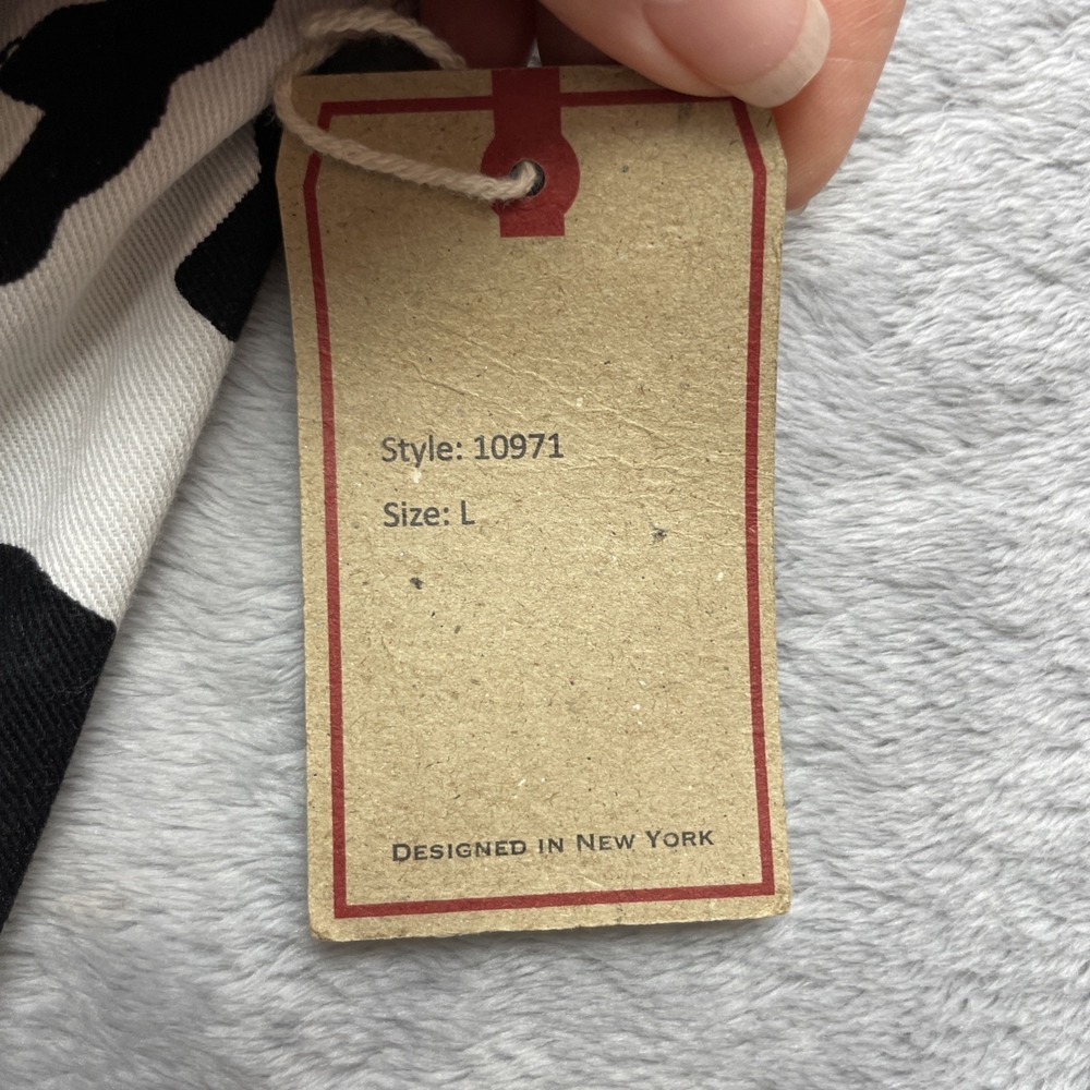 NWT Lone Star Womens Cow Print Cropped Bustier Top Sz L Smocked Western Festival - Picture 7 of 9